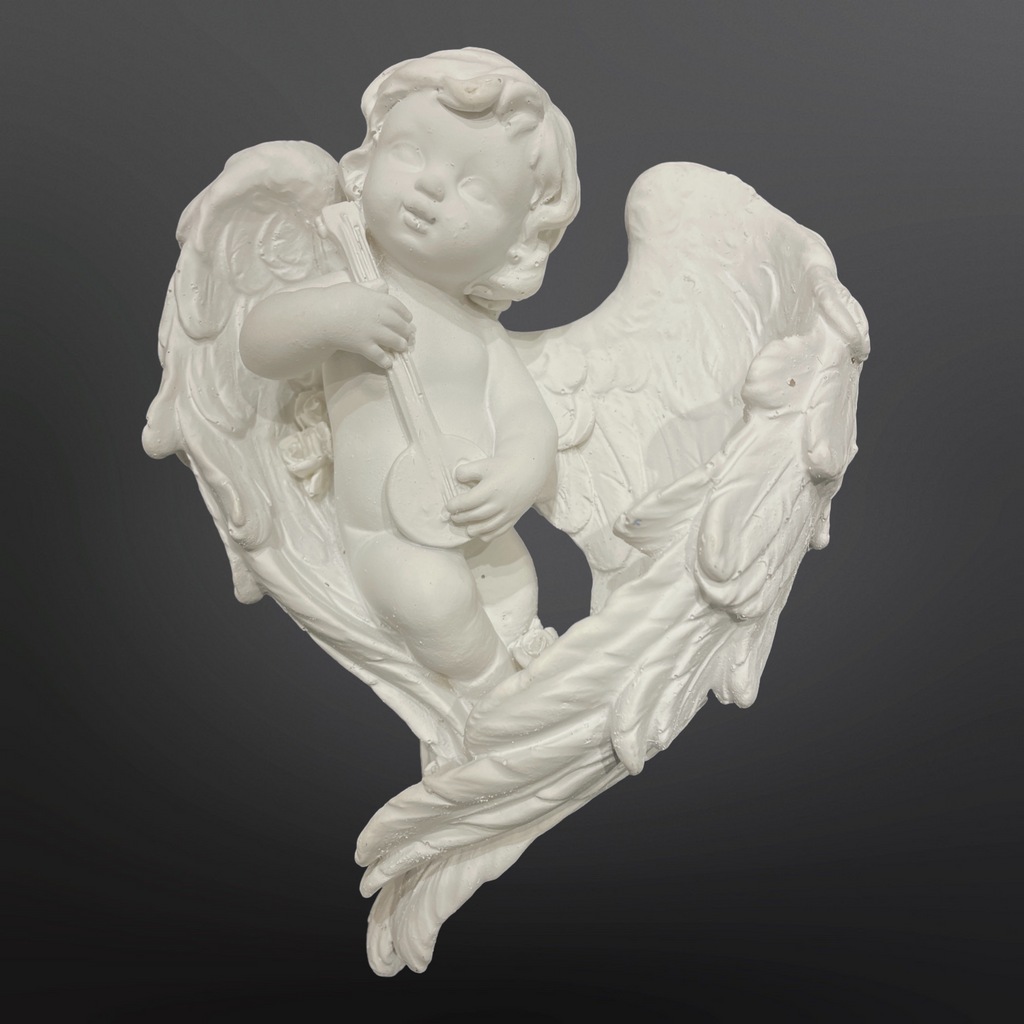 Wall Decor White Cherub S02 (B)