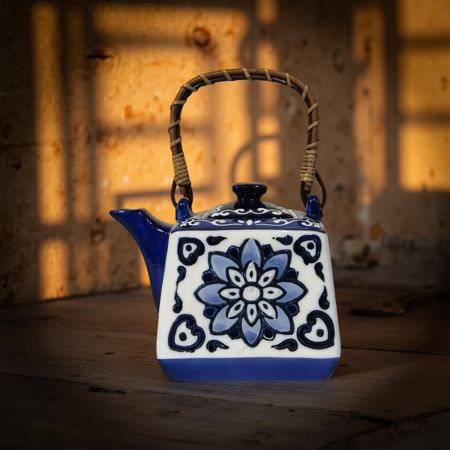 Albert Kettle - Blue Cane Handle