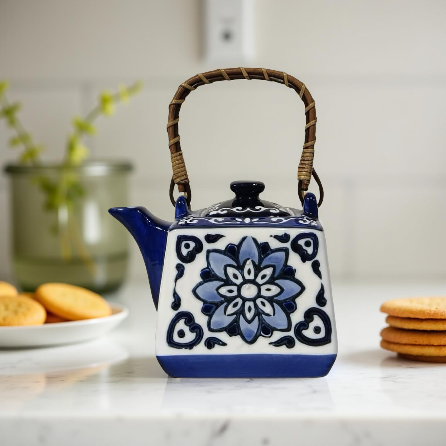 Albert Kettle - Blue Cane Handle