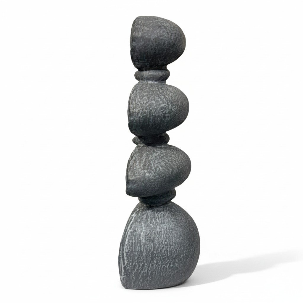 Decorative Stacked Stone Motivational Sculpture