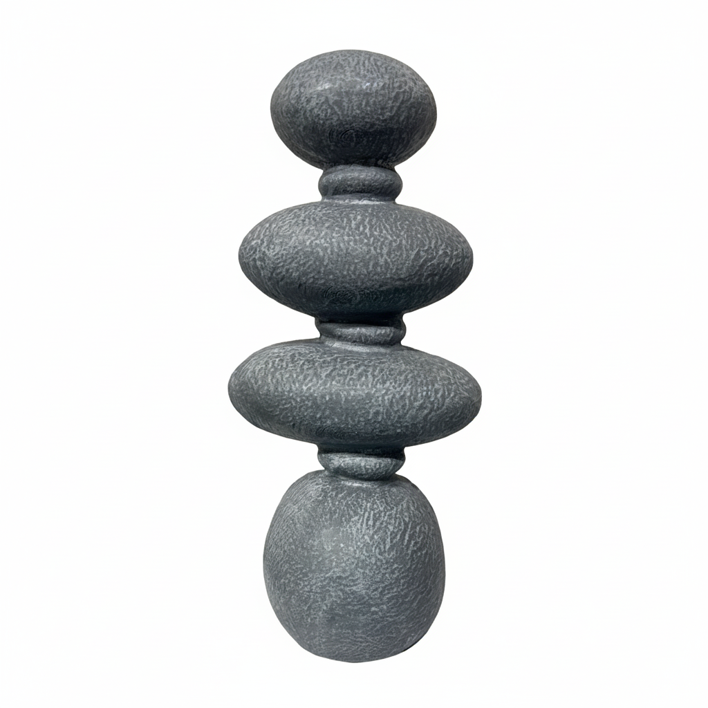 Decorative Stacked Stone Motivational Sculpture
