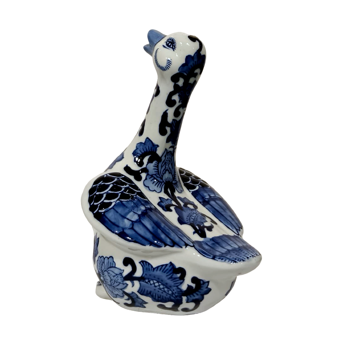 Decorative White & Blue Goose (B)