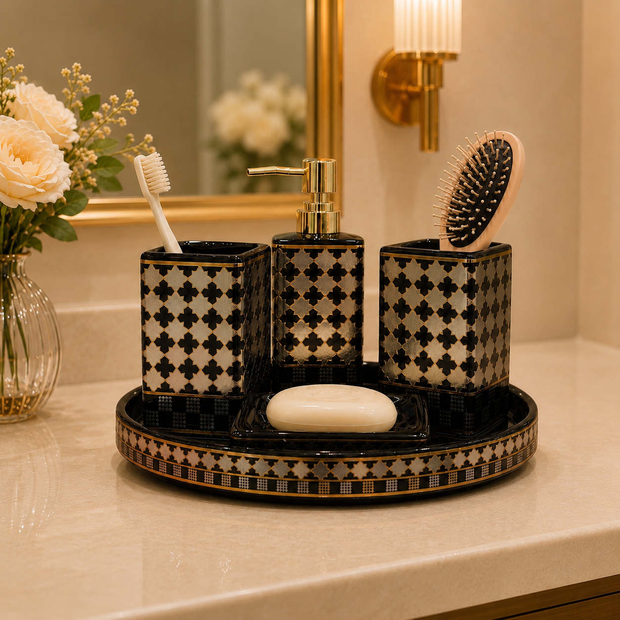 Bath Set Imperial Noir Black