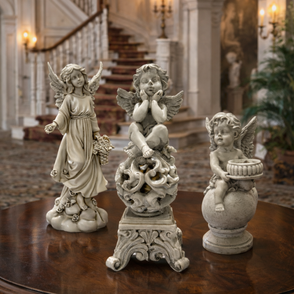 Claire - Cherub Décor Sculpture with Holder