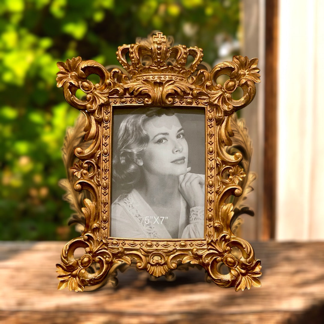 Photo Frame Gold Crown Large