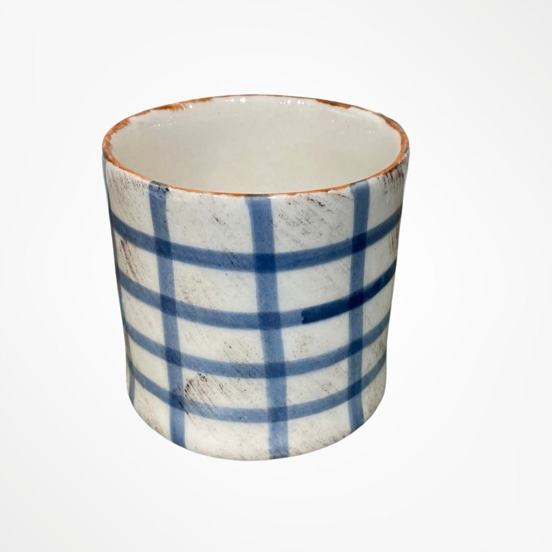 Coffee Mug - Emily Blue Checks