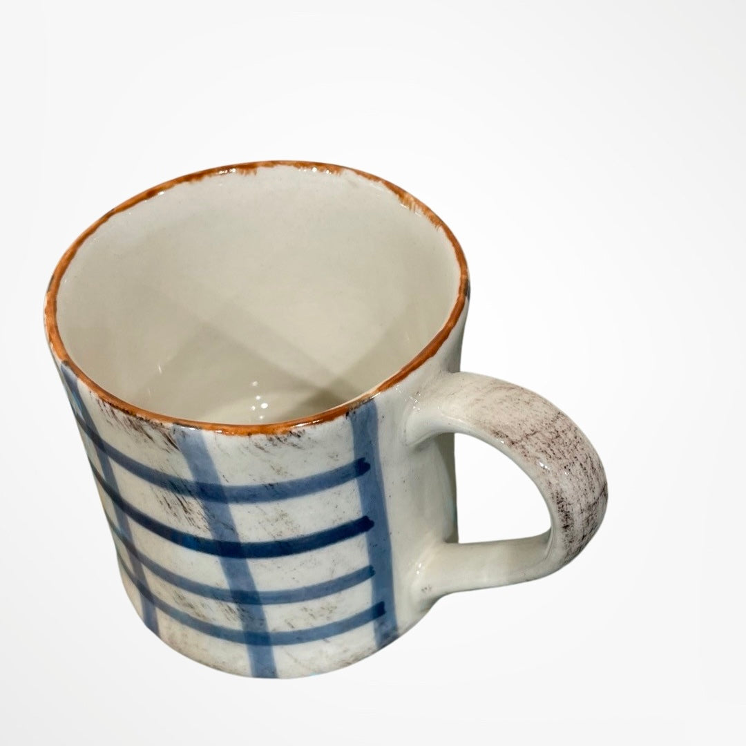 Emily Mug Blue Thick Thin Lines