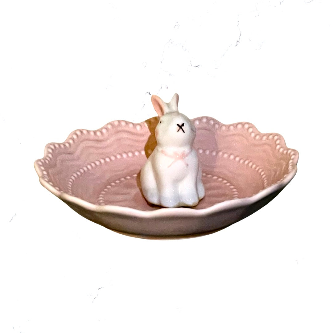 Rabbit Pink Snack Bowl - Small