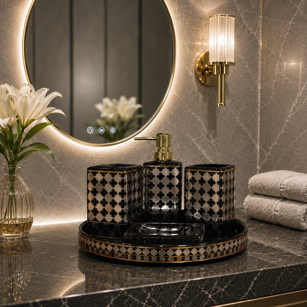 Bath Set Imperial Noir Black