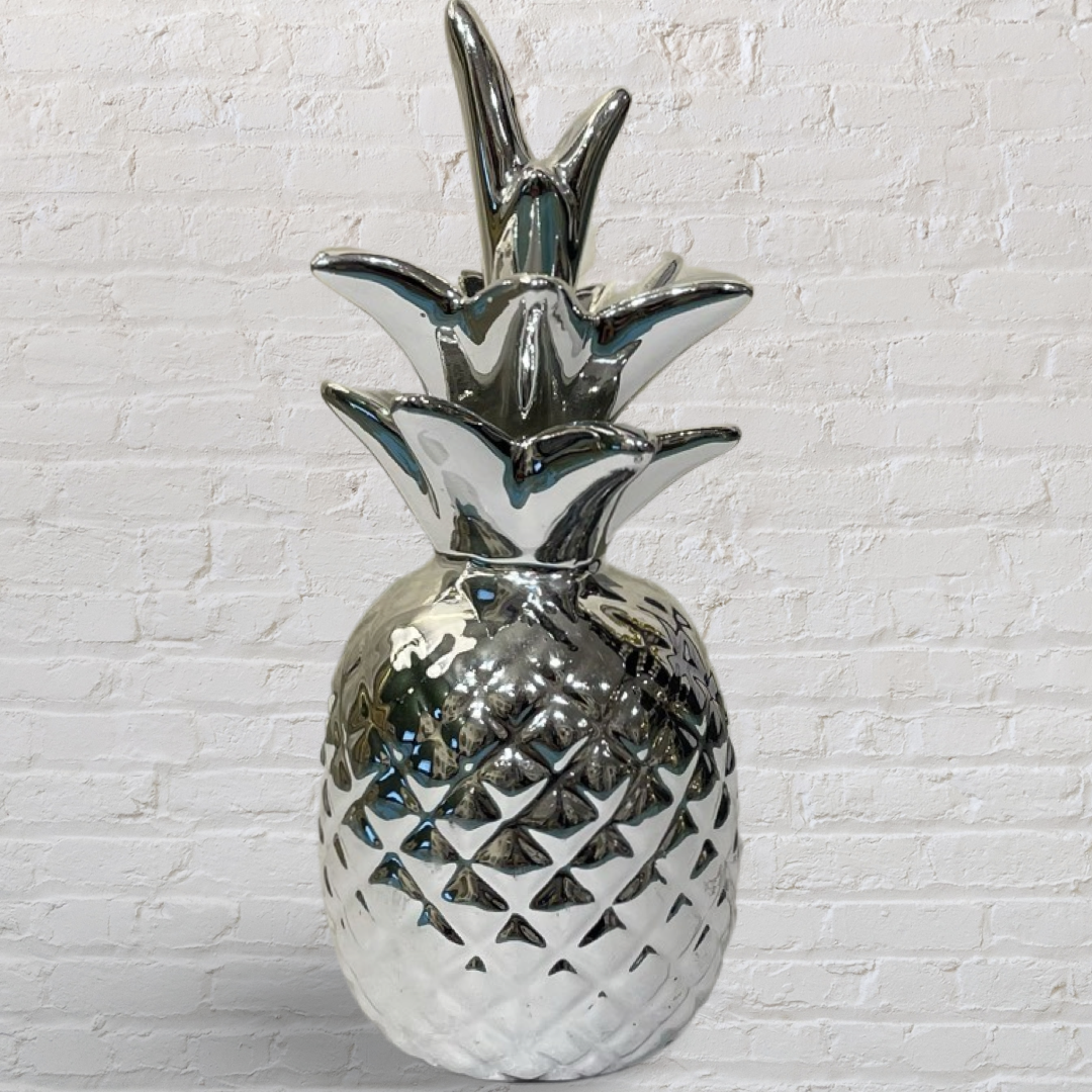Small Pineapple Decor Silver