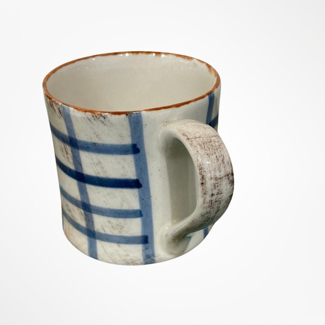 Emily Mug Blue Thick Thin Lines