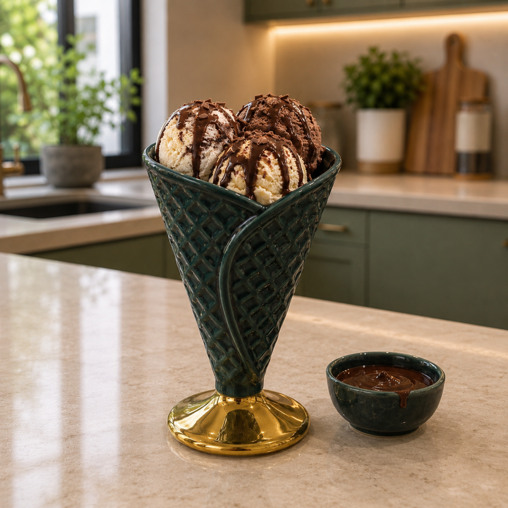 Elegance Cone Serve Emerald
