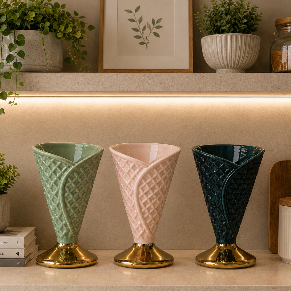 Elegance Cone Serve Emerald