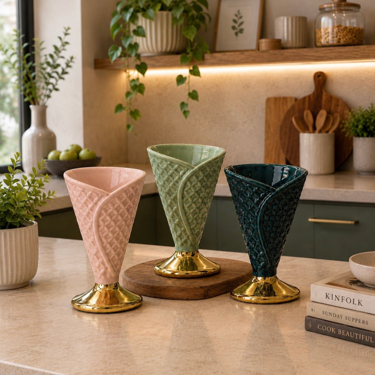Elegance Cone Serve Green