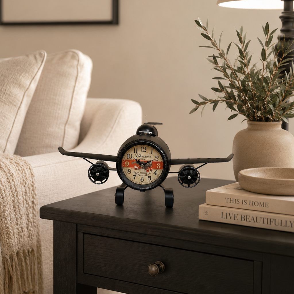 Black Helicopter Clock
