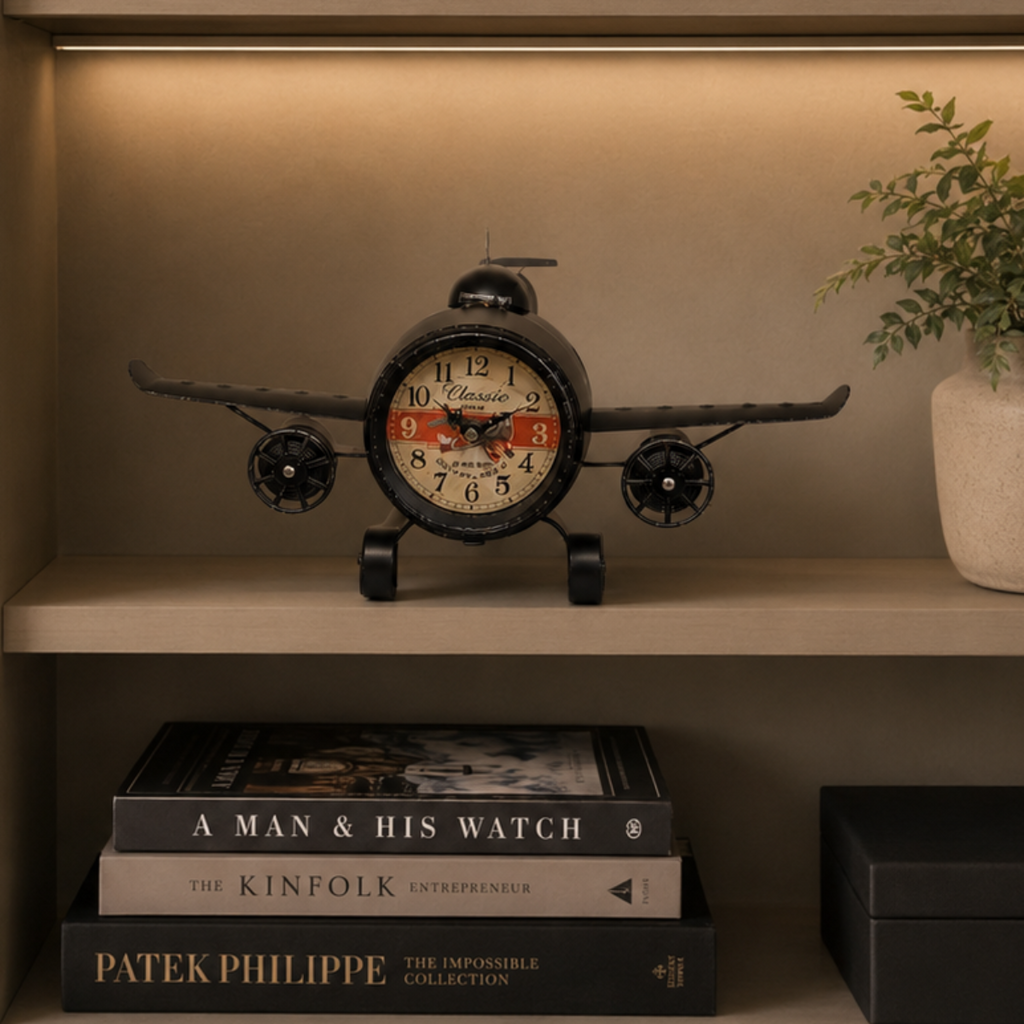 Black Helicopter Clock