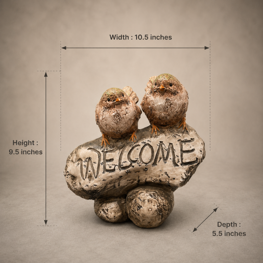 Welcome Bird Duo Décor