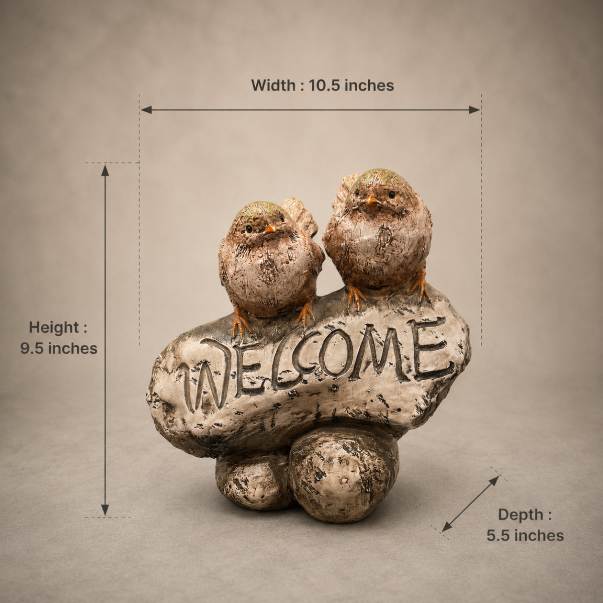 Welcome Bird Duo Décor