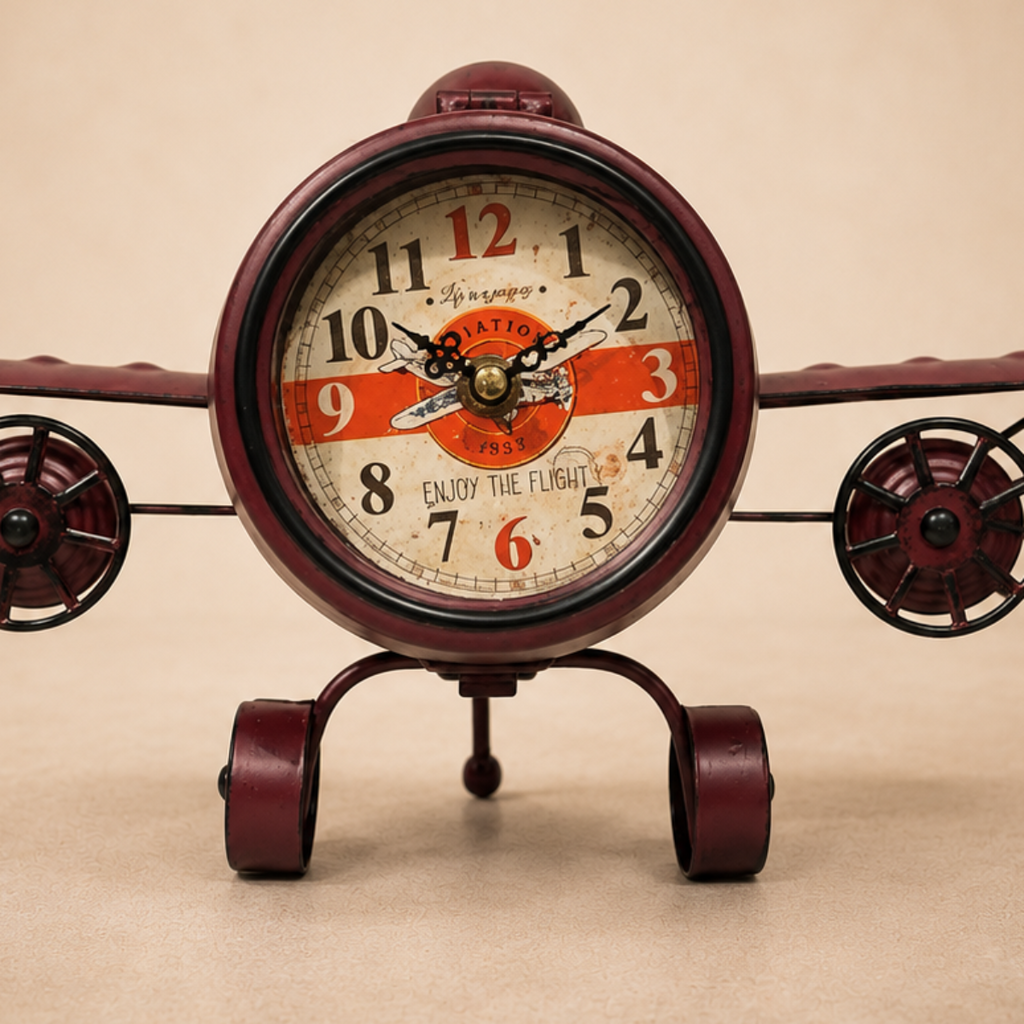 Red Helicopter Clock