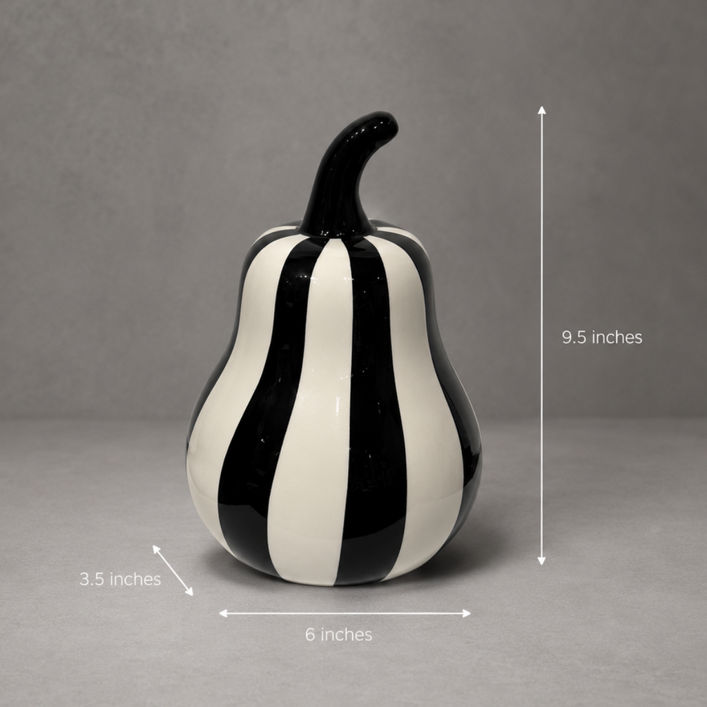 Décor - Black & White Pear (L)