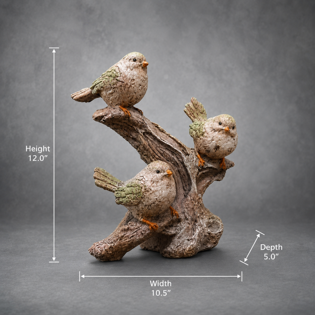 Three Whispering Birds Sculpture