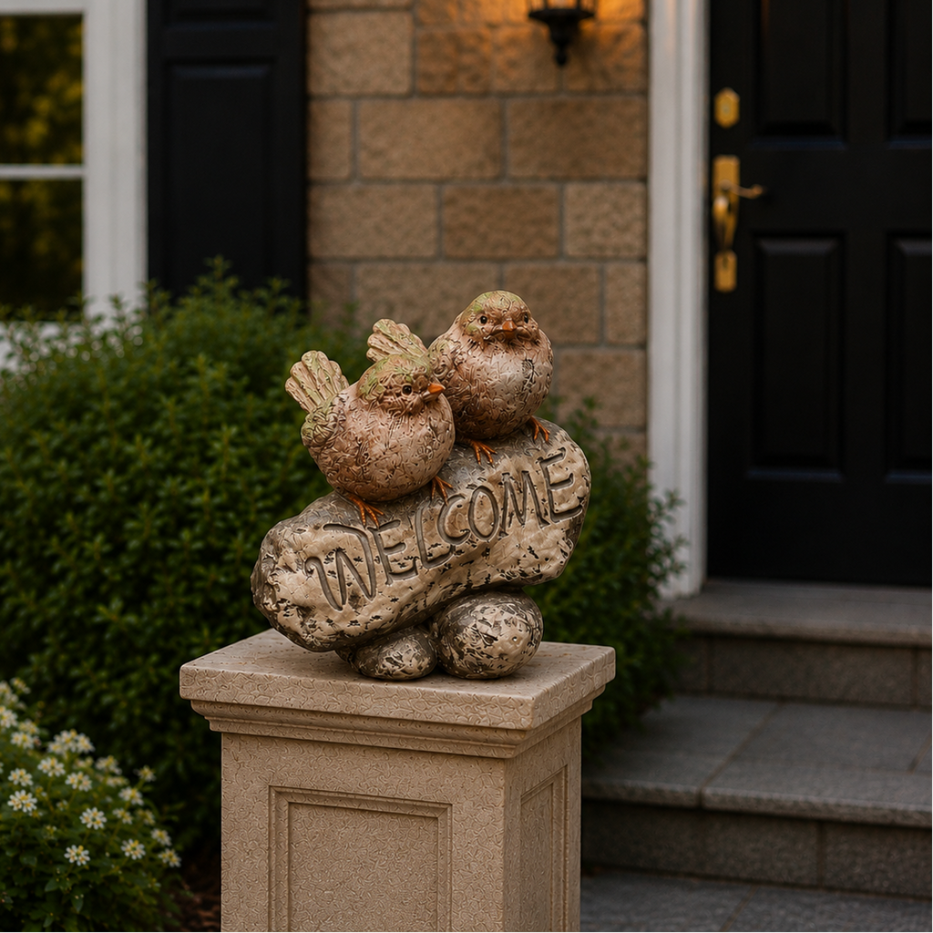 Welcome Bird Duo Décor