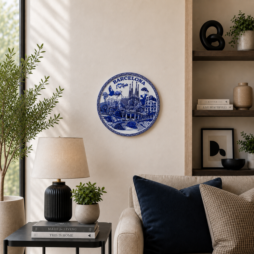 Décor Plate - Embossed World (Barcelona)