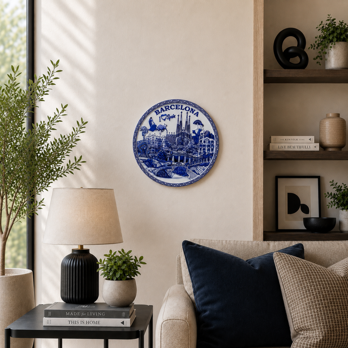 Décor Plate - Embossed World (Barcelona)