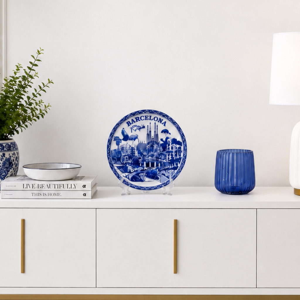 Décor Plate - Embossed World (Barcelona)
