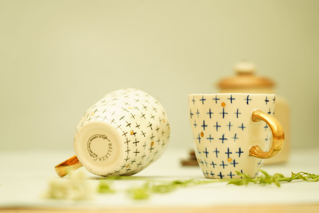 Estelle Mug Plus Gold Blue
