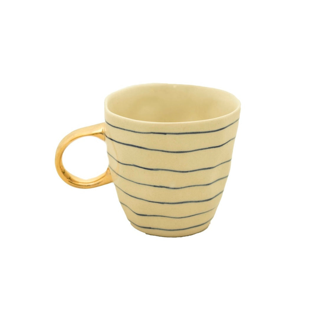 Estelle Mug Round Lines Blue