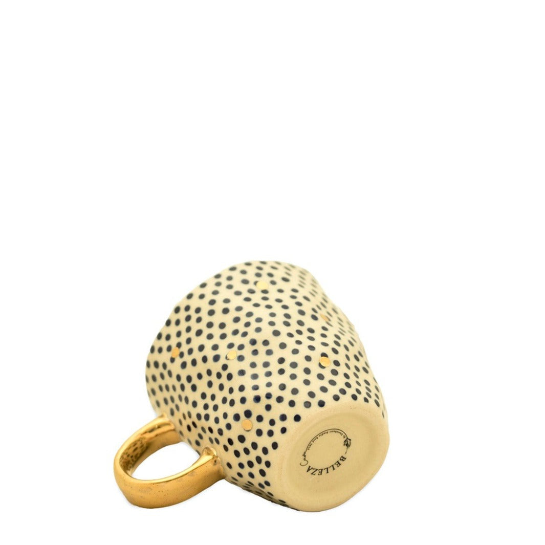 Estelle Mug Dotted Gold Blue