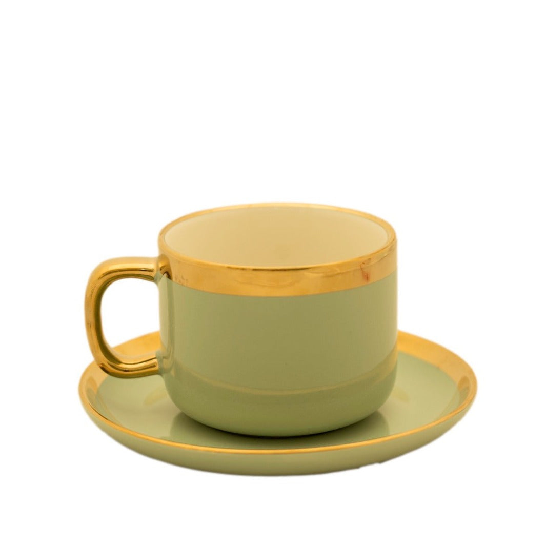 Elegance Cup Saucer Set Green