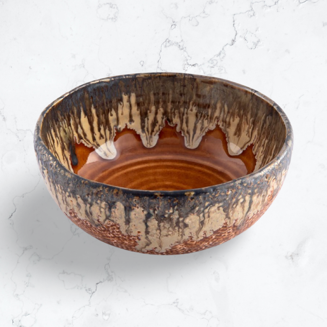 Snack Bowl Mustard Brown Medium