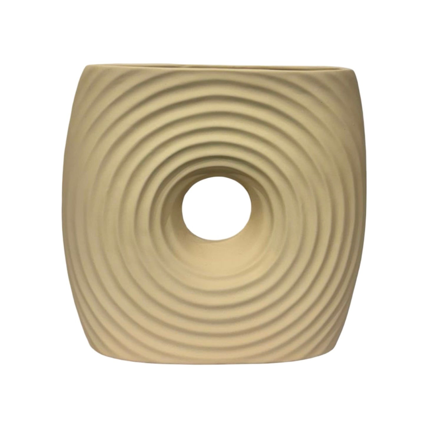 Vase Cream Square Small