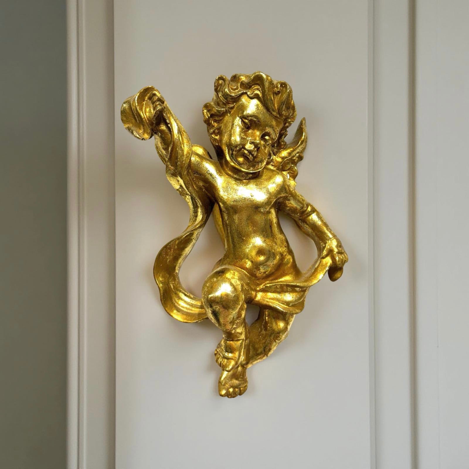 Wall Decor Gold Cherub (A)