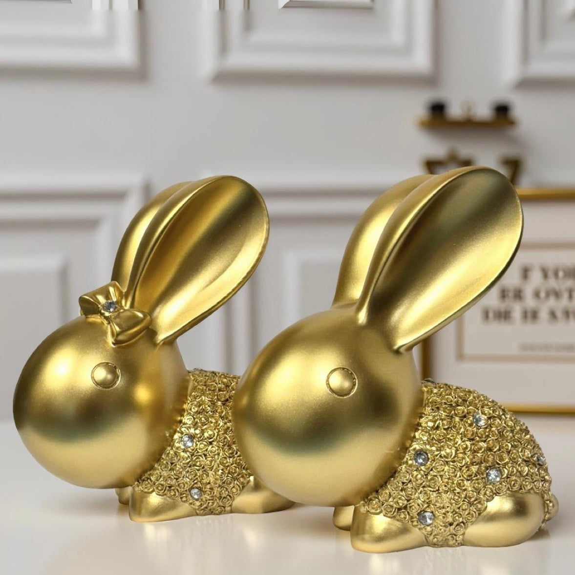 Decorative Gold Rabbits S02