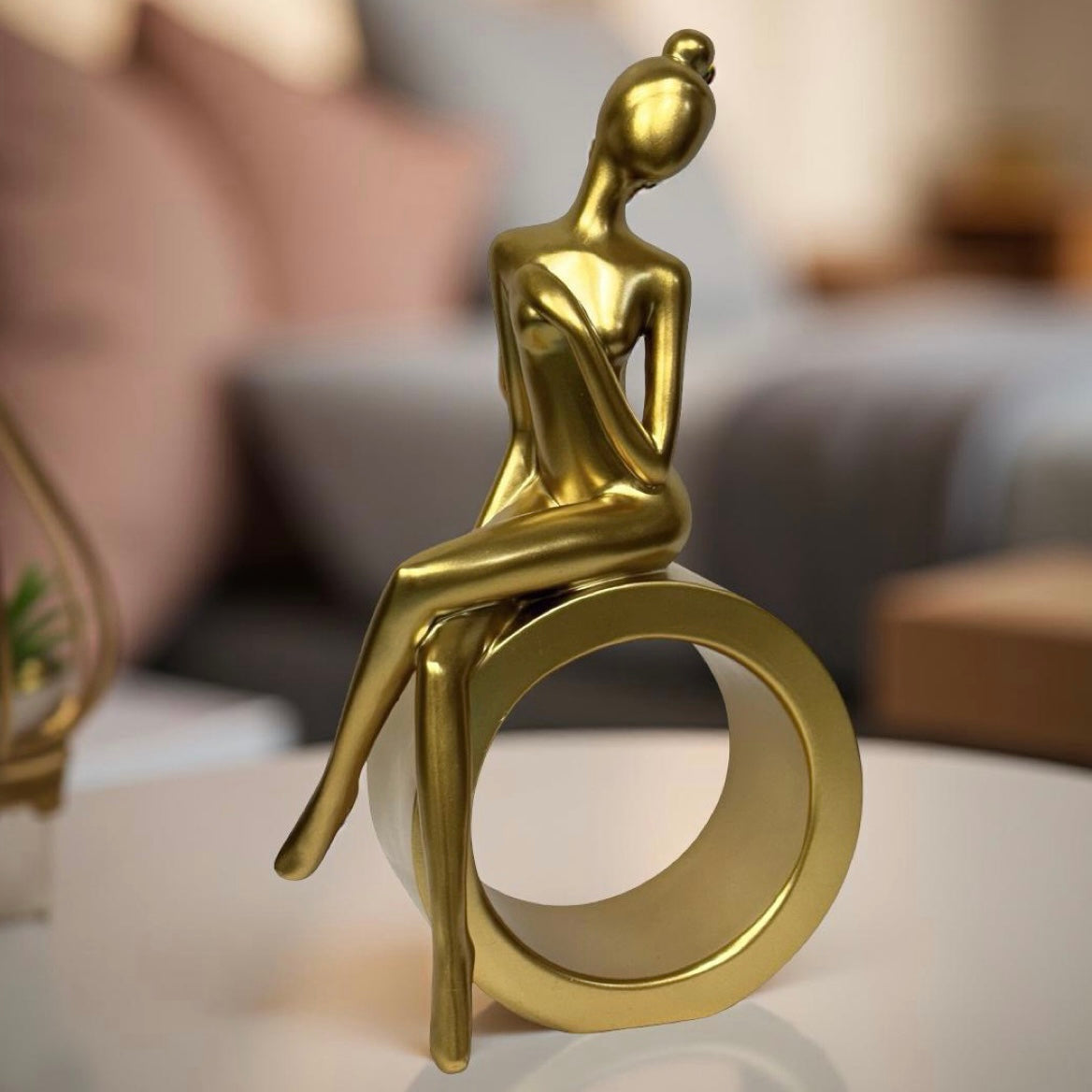 Figurine of Sitting Gold Lady