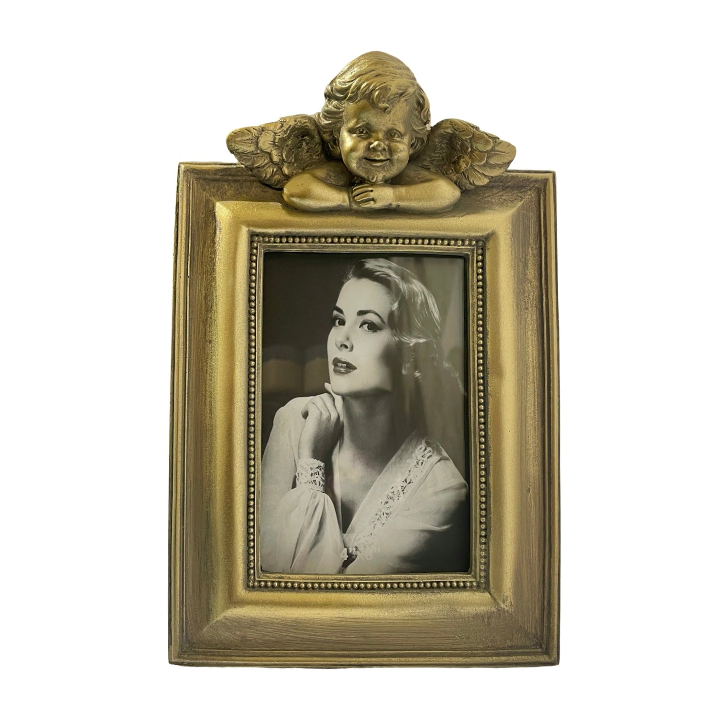 Photo Frame Gold Cherub Small