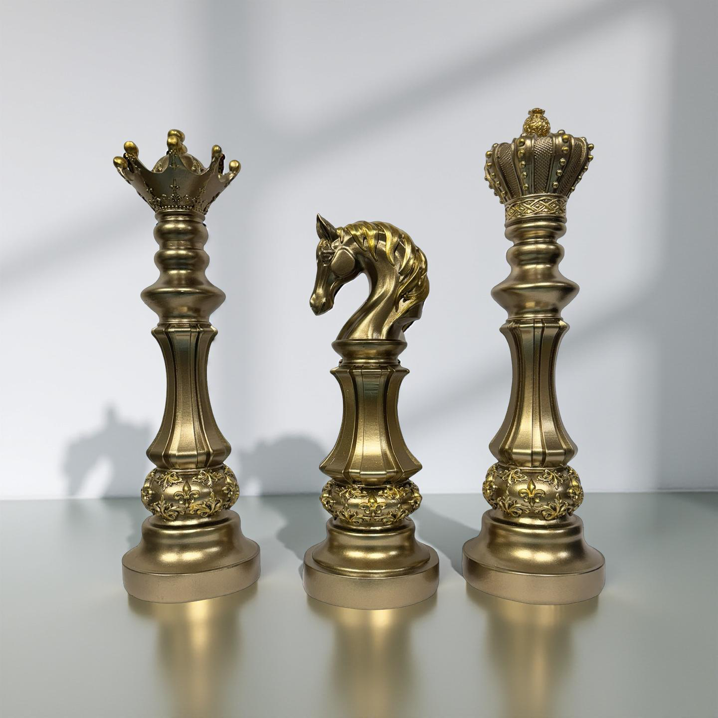 Decorative Chess in Antique Gold S03