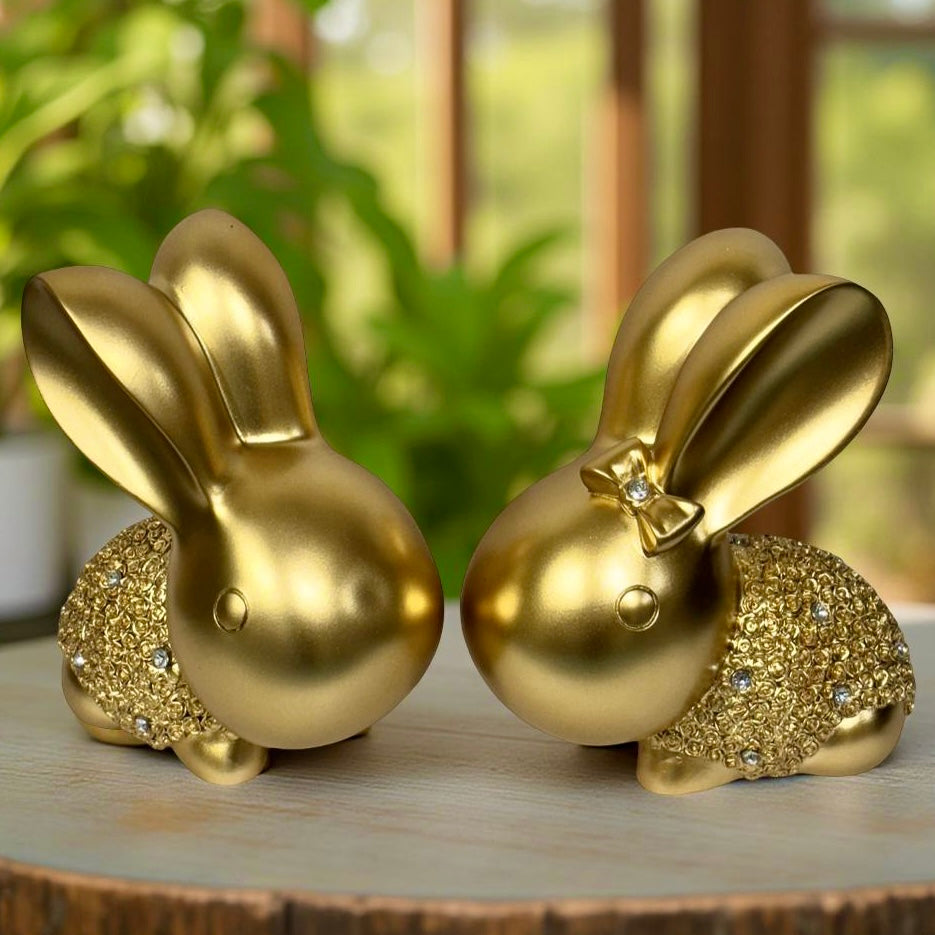 Decorative Gold Rabbits S02