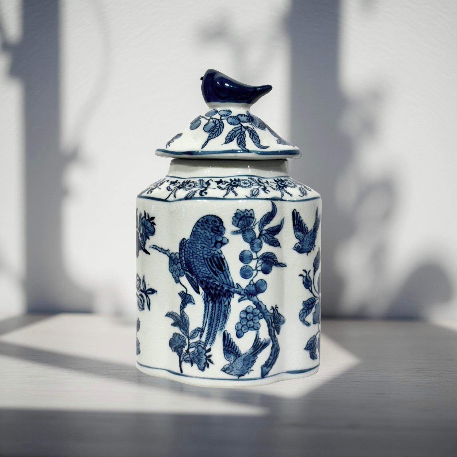 Temple Jar Iris Bird Small