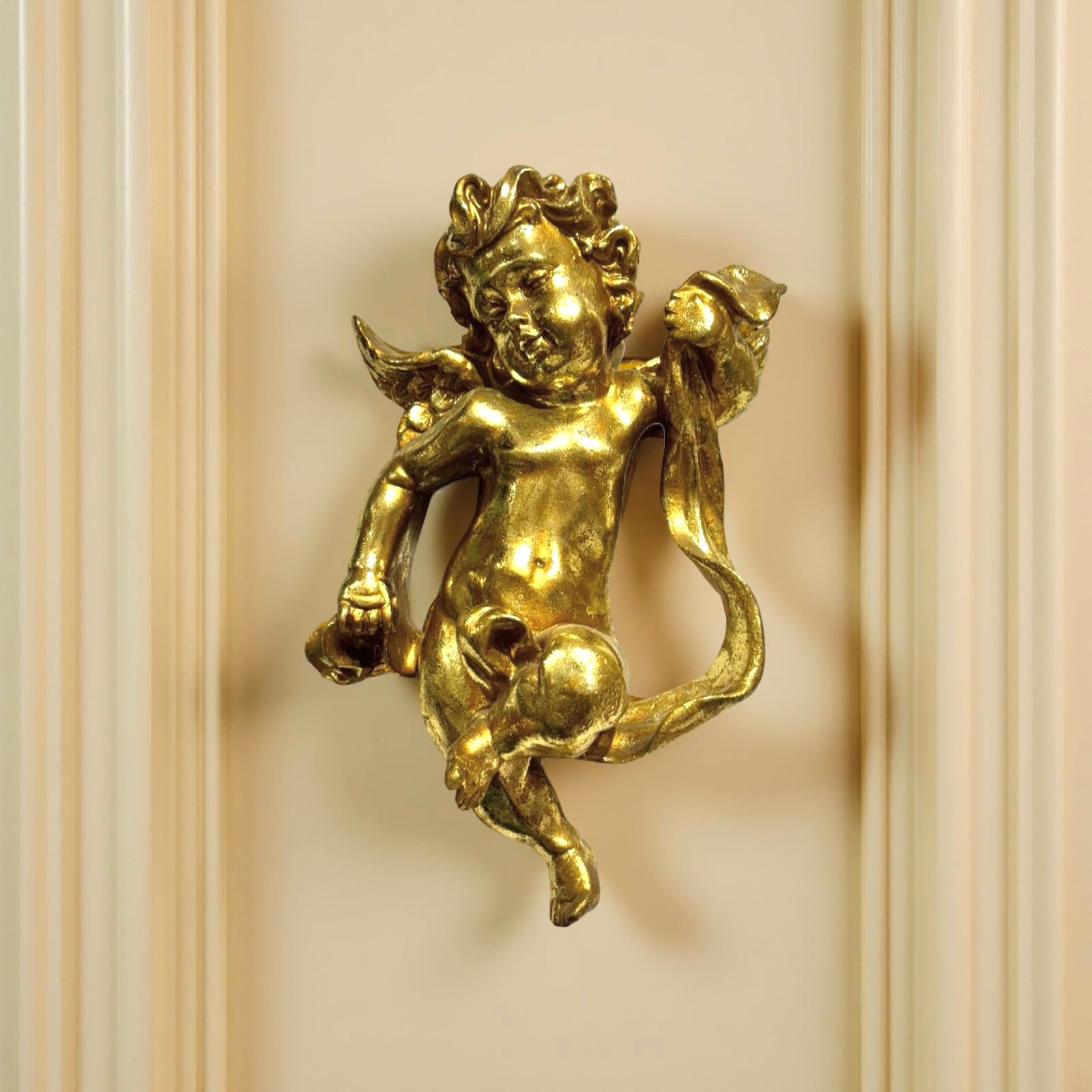 Wall Decor Gold Cherub (B)