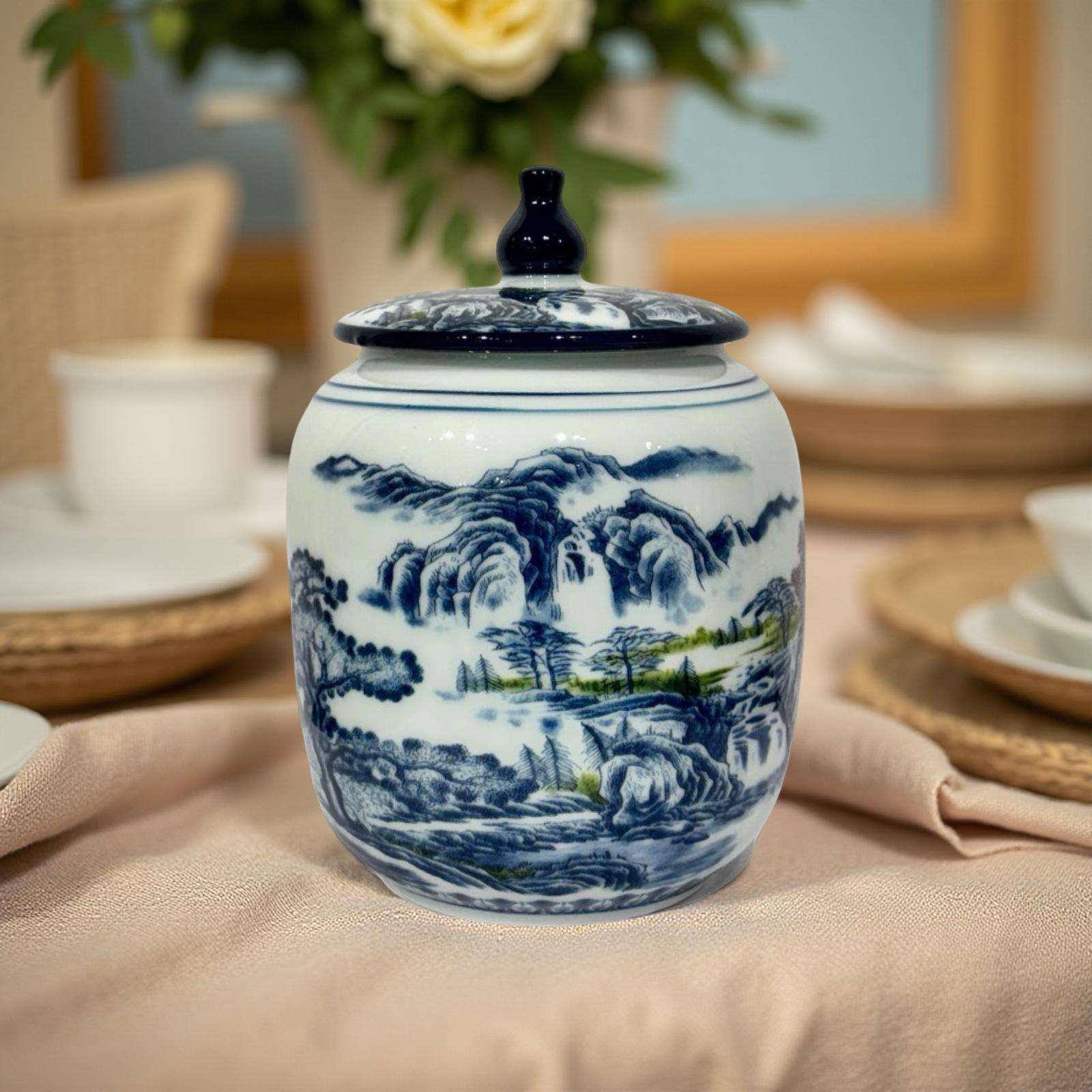 Decorative Jar - Blue Mandarin (C)
