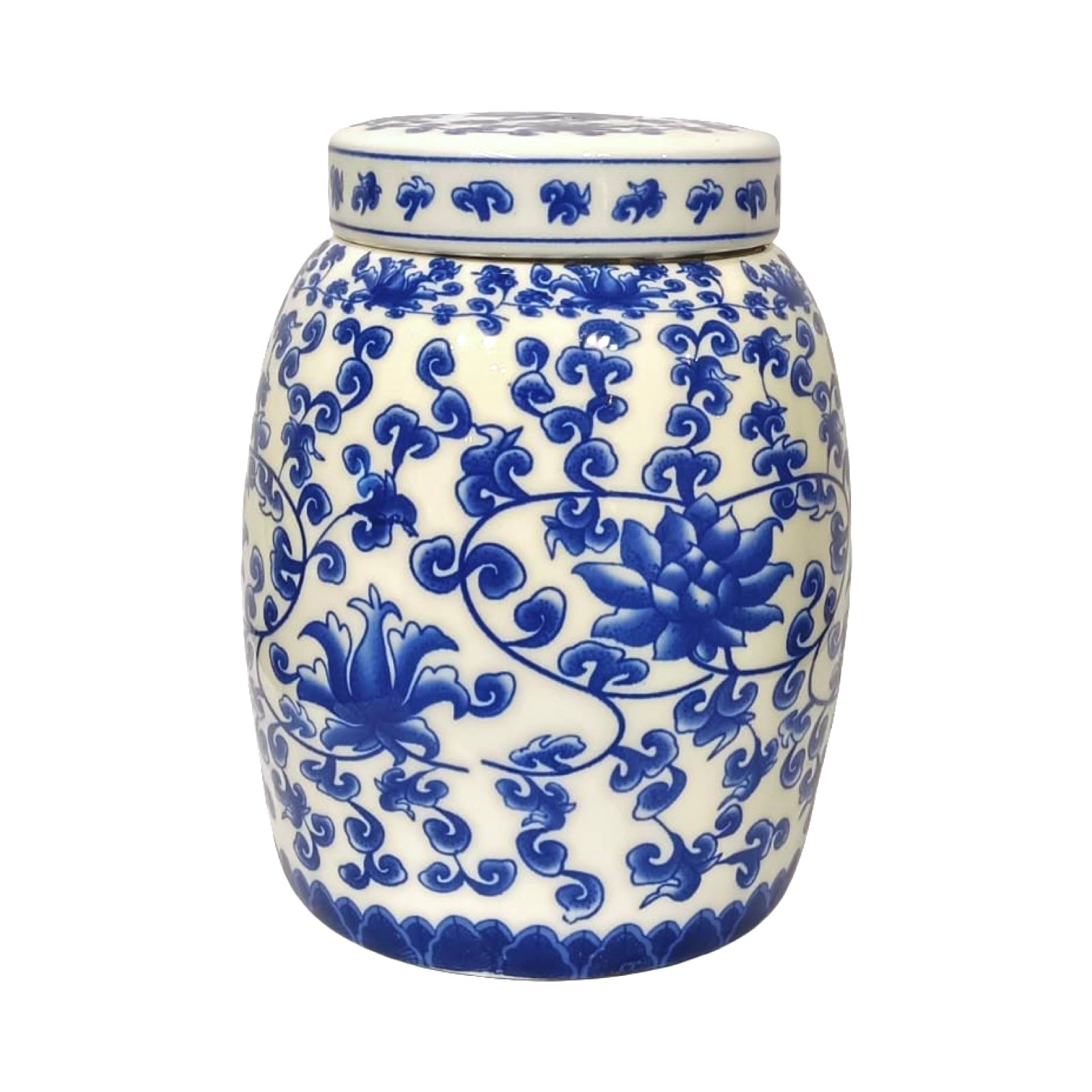 Decorative Jar - Blue Mandarin (A)