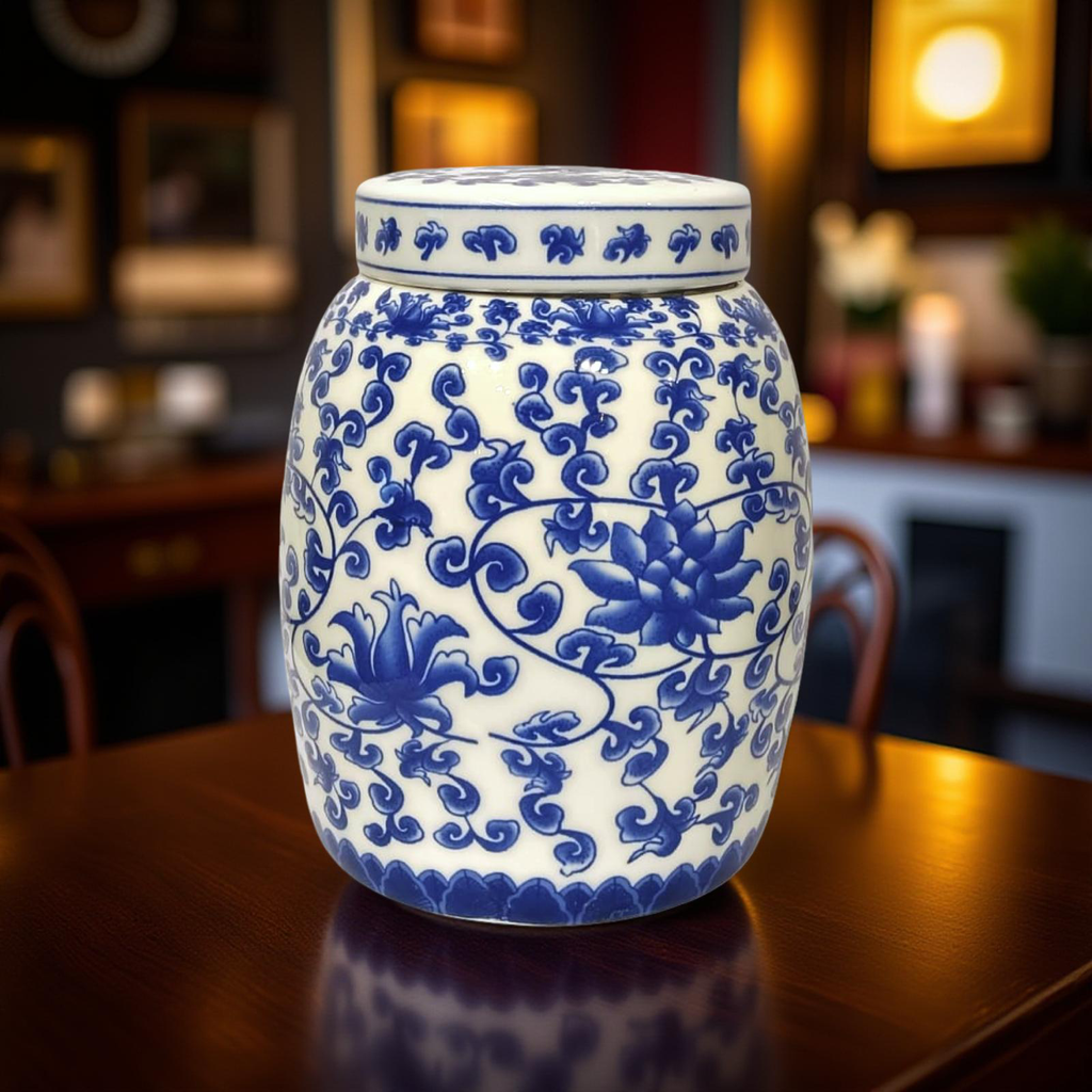 Decorative Jar - Blue Mandarin (A)
