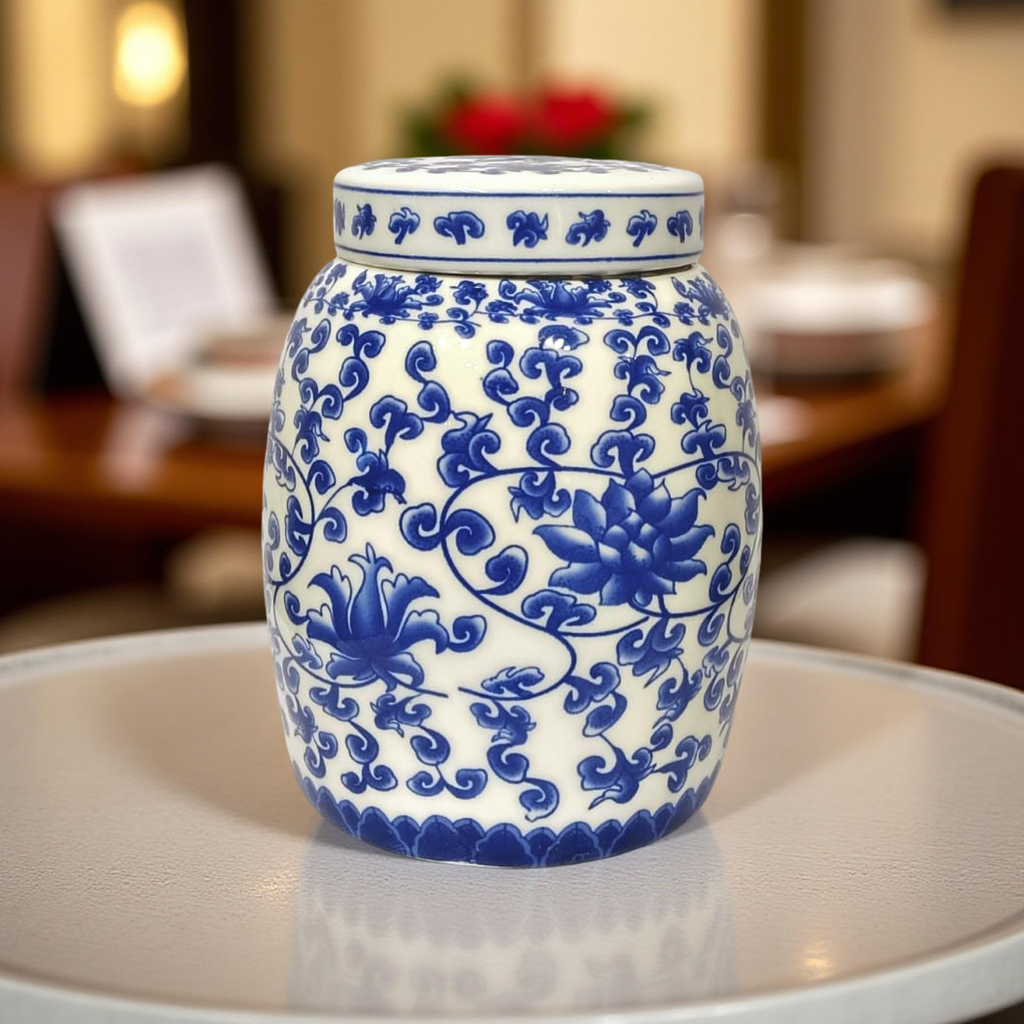 Decorative Jar - Blue Mandarin (A)