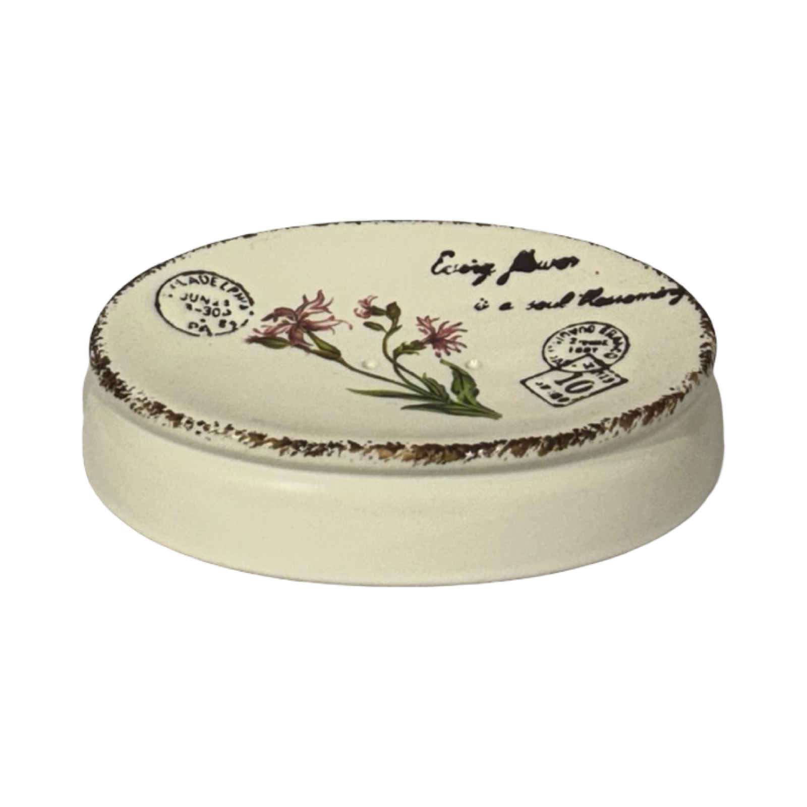 Bath Set Rustic White & Pink