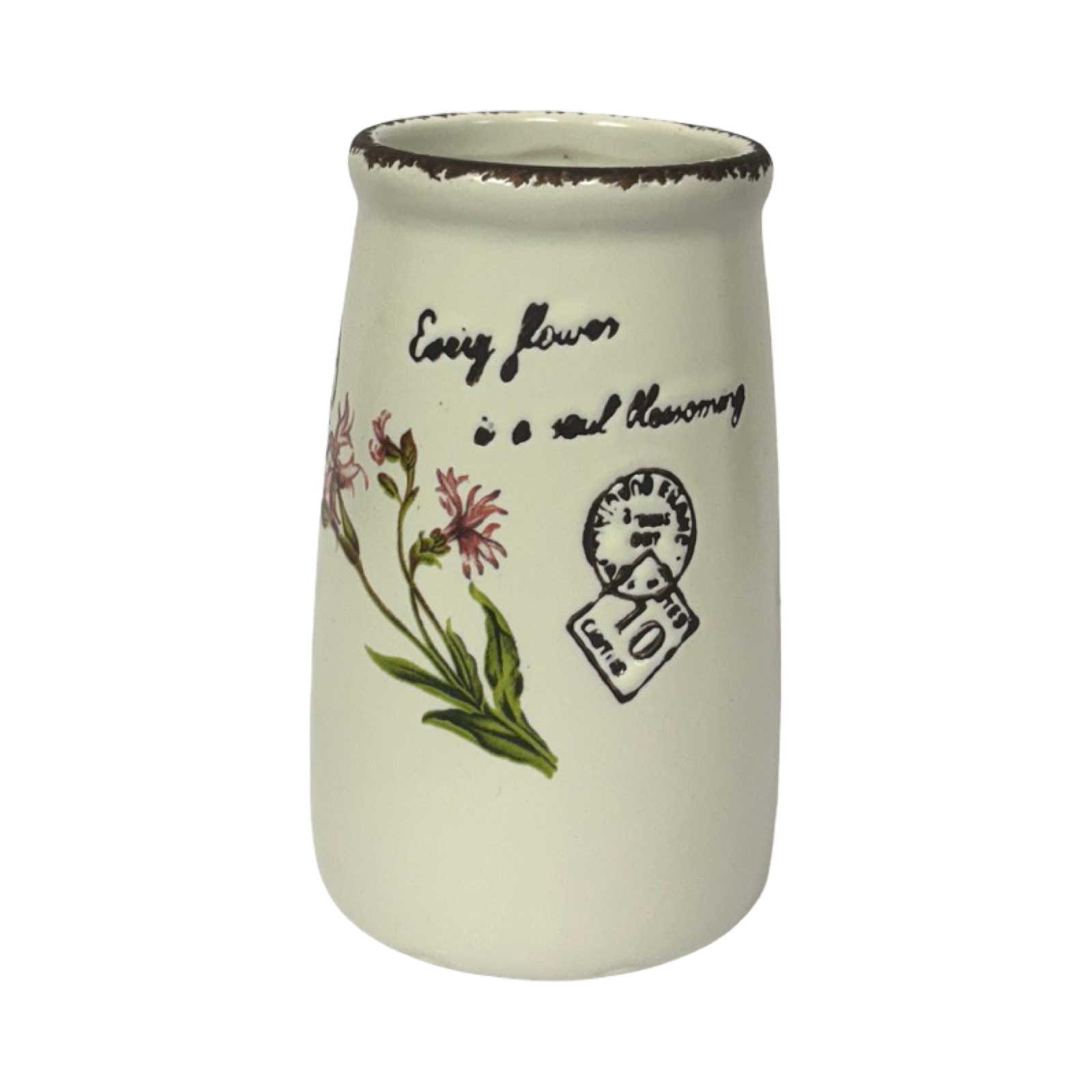 Bath Set Rustic White & Pink
