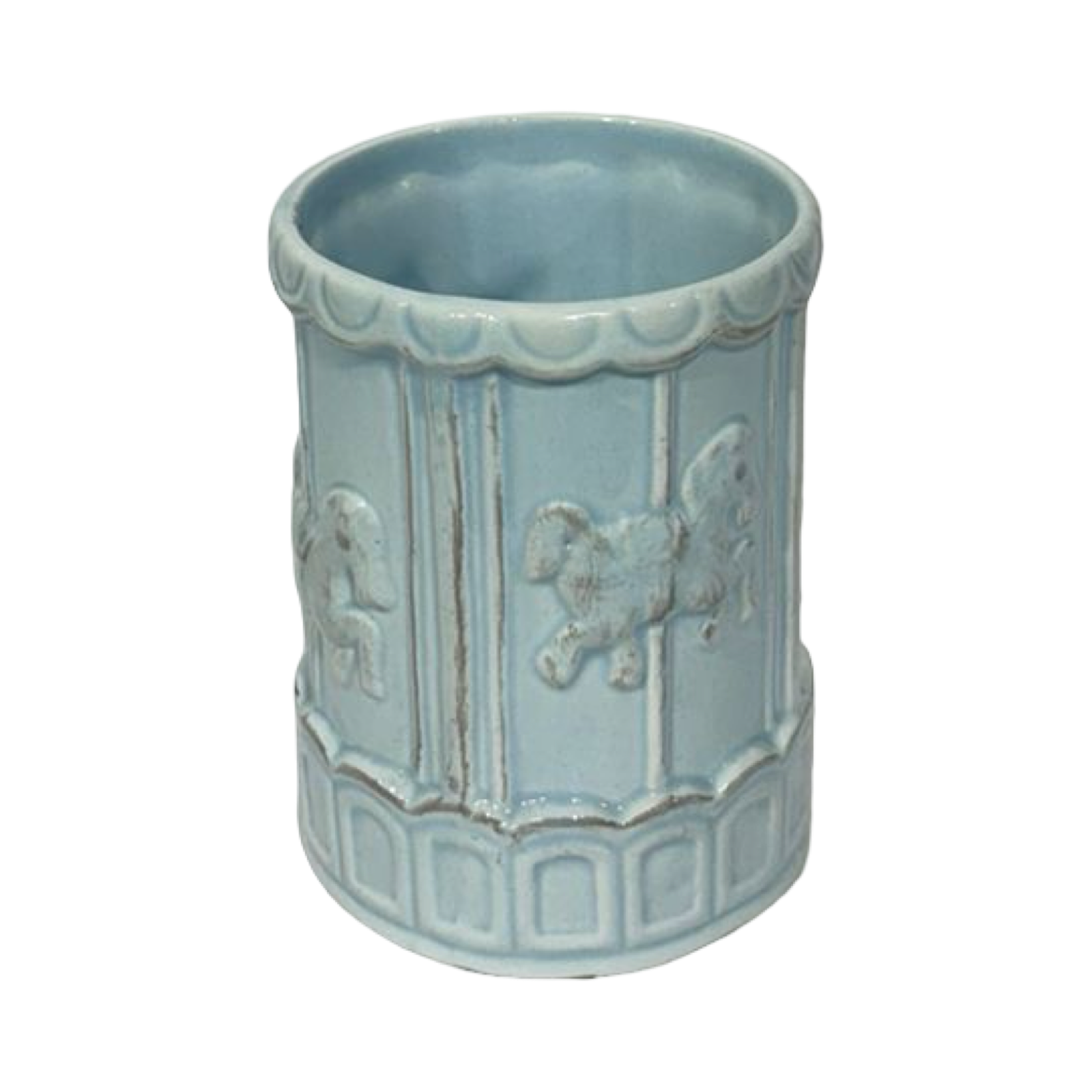 Bath Set Playful Horse in Blue